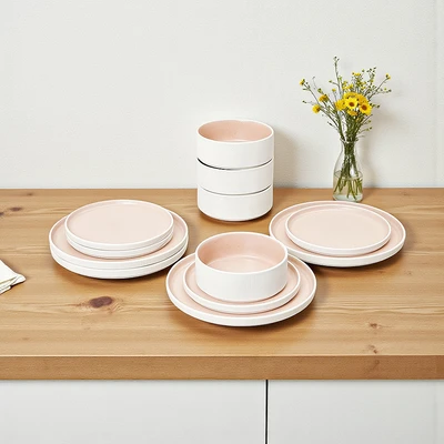 Gambar Appetite Marley Perlengkapan Makan Porcelain Set 12 pcs - Cokelat