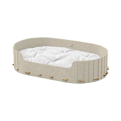 Gambar Pet Kingdom Tempat Tidur Kucing & Anjing 80x48x17 cm - Krem Khaki