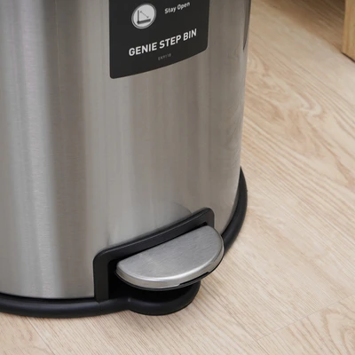 Gambar Eko Genie Tempat Sampah Pedal Stainless Steel 12 Liter - Silver Matt