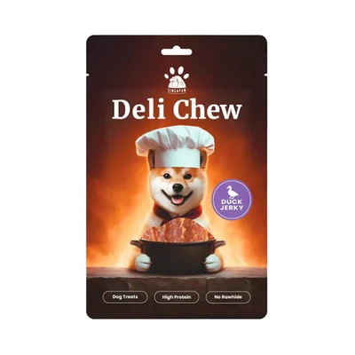 Gambar Singapaw Deli Chew Camilan Anjing All Life Stages Duck Jerky 120 gr