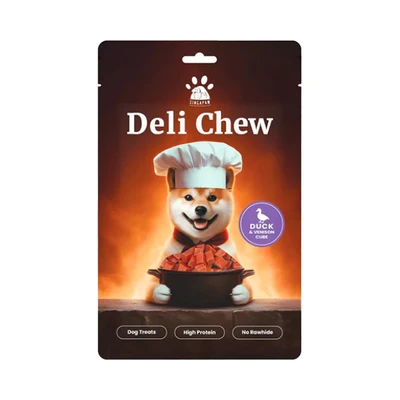 Gambar Singapaw Deli Chew Camilan Anjing All Life Stages Duck & Venison Cube 120 gr