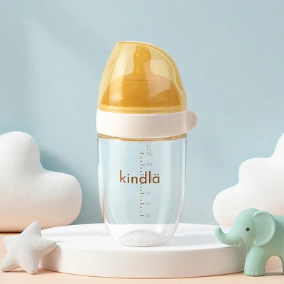 Gambar Kindla Botol Susu Bayi PPSU Ultra Wide Neck 300 ml - Cokelat