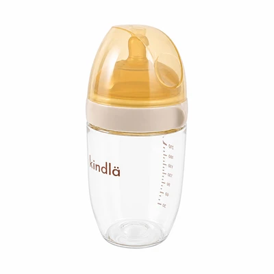 Gambar Kindla Botol Susu Bayi PPSU Ultra Wide Neck 300 ml - Cokelat