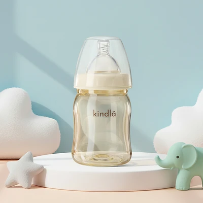 Gambar Kindla Botol Susu Bayi Wide Neck 160 ml - Krem/Vanilla