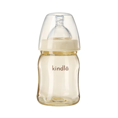 Gambar Kindla Botol Susu Bayi Wide Neck 160 ml - Krem/Vanilla