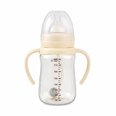 Gambar Kindla Botol Susu Bayi PPSU Wide Neck 240 ml - Krem Vanilla