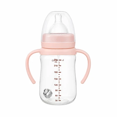Gambar Kindla Botol Susu Bayi PPSU Wide Neck 240 ml - Pink