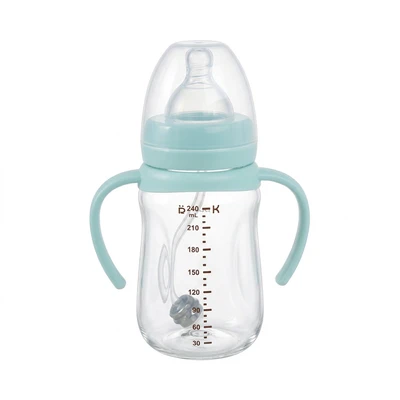 Gambar Kindla Botol Susu Bayi PPSU Wide Neck 240 ml - Biru