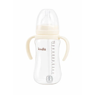 Gambar Kindla Botol Susu Bayi PPSU Wide Neck 300 ml - Krem Vanilla
