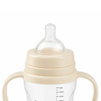Gambar Kindla Botol Susu Bayi PPSU Wide Neck 300 ml - Krem Vanilla