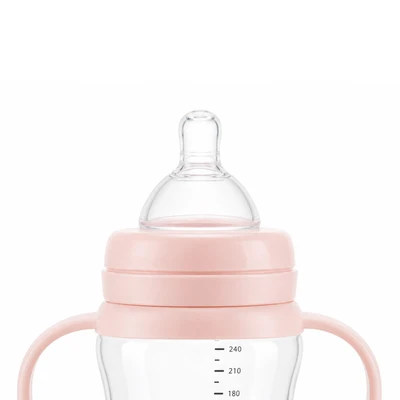 Gambar Kindla Botol Susu Bayi PPSU Wide Neck 300 ml - Pink