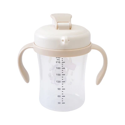 Gambar Kindla Mug Training Bayi Dengan Dot Sippy Plastik PP 240 ml - Krem Beige