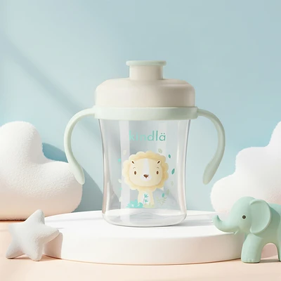Gambar Kindla Botol Minum Training Bayi Dengan Dot Sippy Plastik PP 240 ml - Hijau