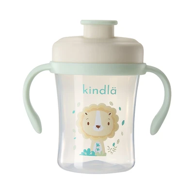 Gambar Kindla Botol Minum Training Bayi Dengan Dot Sippy Plastik PP 240 ml - Hijau