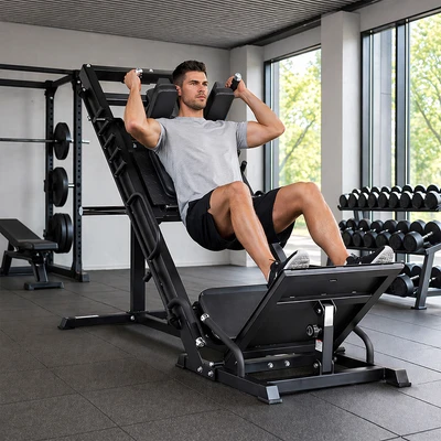 Jual Kinetic Alat Leg Press Hack Squat Hitam Terbaru | Ruparupa