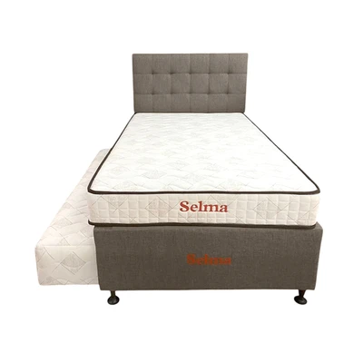 Gambar Selma 120x200 cm Soica Tempat Tidur Sorong 3 In 1 - Abu-Abu