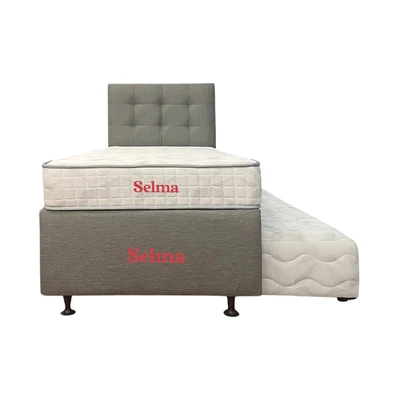 Gambar Selma 120x200 cm Soica Tempat Tidur Sorong 3 In 1 - Abu-Abu