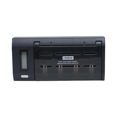 Gambar Krisbow Charger Baterai 6 Slot D/C/AA/AAA/9V - Hitam