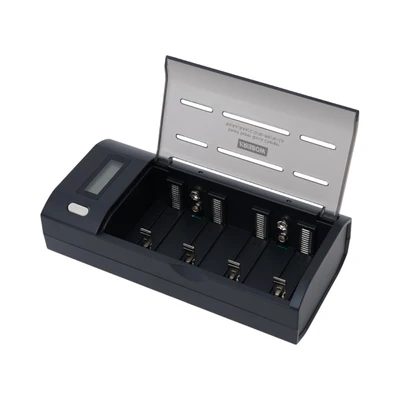 Gambar Krisbow Charger Baterai 6 Slot D/C/AA/AAA/9V - Hitam