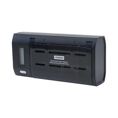 Gambar Krisbow Charger Baterai 6 Slot D/C/AA/AAA/9V - Hitam