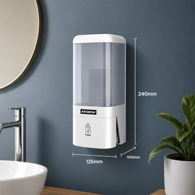 Gambar Krisbow Dispenser Sabun Cair Plastik ABS 1200 ml MRSDS1200WH - Putih