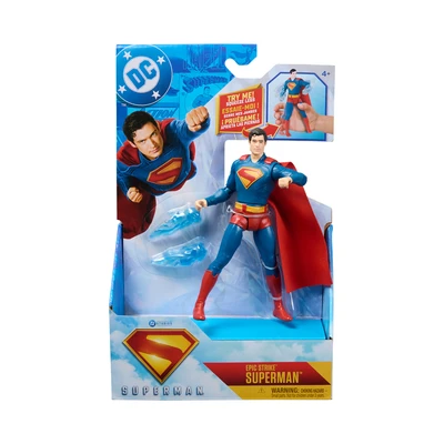 Gambar Dc Comics Action Figure Epic Strike Superman - Biru/merah