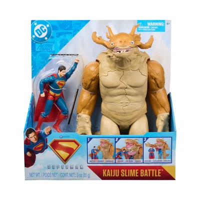 Gambar Dc Comics Set Action Figure Superman Vs Kaiju Slime Battle - Mix