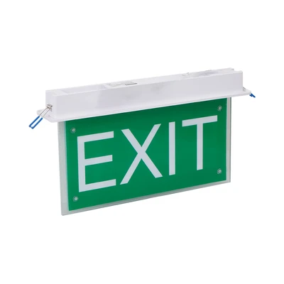Gambar Krisbow Papan Petunjuk Pintu Emergency Exit Recessed - Hijau