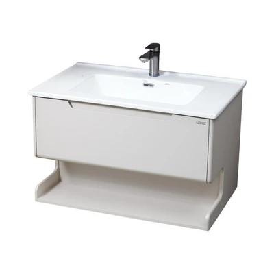 Gambar Acroz Cavana Set Kabinet Kamar Mandi PVC - Putih/Krem