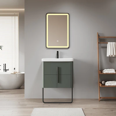 Gambar Acroz Arven Set Kabinet Kamar Mandi PVC - Hijau