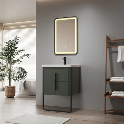Gambar Acroz Arven Set Kabinet Kamar Mandi PVC - Hijau