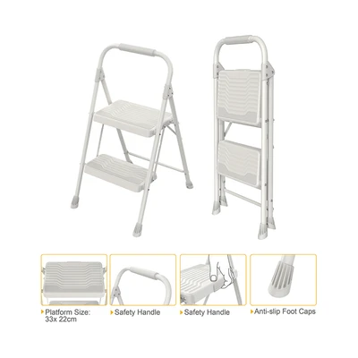 Gambar Azko Tangga Lipat Aluminium 2 Step - Putih