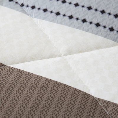 Gambar Sleeplite 180x200 cm Set 6 Pcs Seprai King Microfiber Stripe Tide