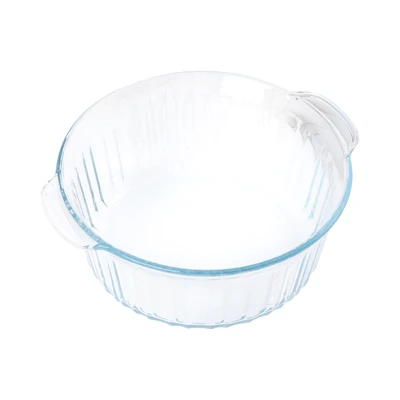 Gambar Appetite Alena Wadah Saji Casserole Kaca Round 1.6 Liter Transparan