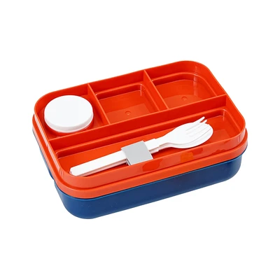 Gambar Appetite Sena Kotak Makan 6 Sekat Astronaut Set 4 pcs  - Biru