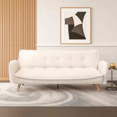 Gambar Nordia Siena Sofa Bed Fabric - Krem
