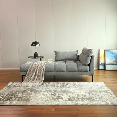 Gambar Nordia Milk Bun Sofa Bed Fabric - Abu-Abu