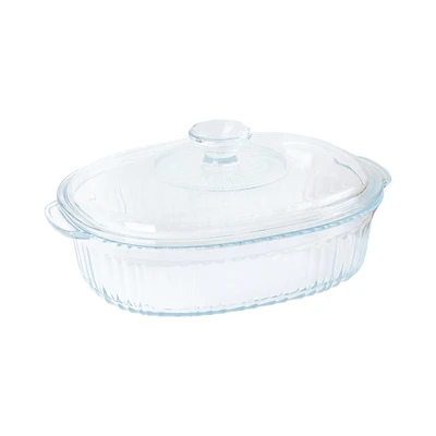 Gambar Appetite Alena Wadah Saji Casserole Kaca Rectangular 1.8 Liter Transparan