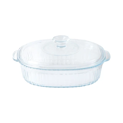 Gambar Appetite Alena Wadah Saji Casserole Kaca Rectangular 1.8 Liter Transparan