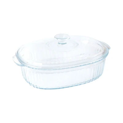 Gambar Appetite Alena Wadah Saji Casserole Kaca Rectangular 2.8 Liter Transparan