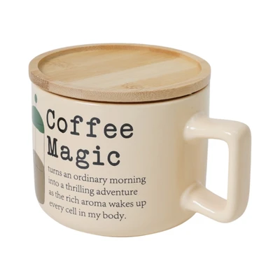 Gambar Appetite Kona Mug Porcelain Dengan Tutup 400 ml Set 3 pcs - Mix