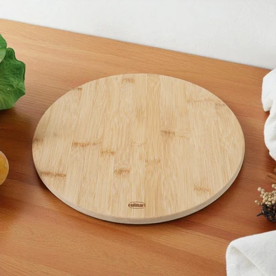 Gambar Culinart Talenan Bambu Round 32 cm - Cokelat