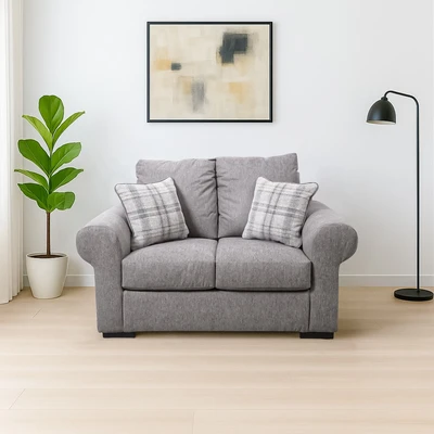 Gambar Ashley Dolce Sofa Fabric 2 Seater - Cokelat Muda