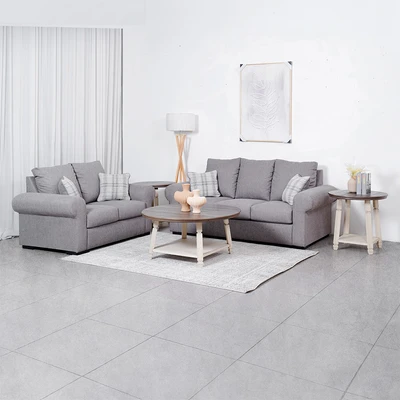 Gambar Ashley Dolce Sofa Fabric 2 & 3 Seater - Cokelat Muda
