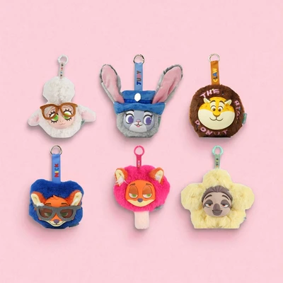 Gambar Disney Zootopia Gantungan Kunci Silicone Boneka Plush Random
