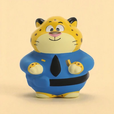 Gambar Disney Zootopia Mochi Squishy Clawhauser - Kuning