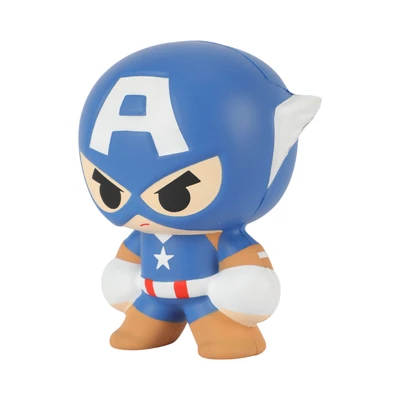 Gambar Disney Marvel Squishy Mochi Captain America - Biru
