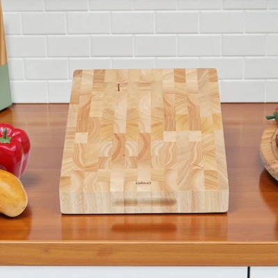 Gambar Culinart 35x25x4 cm Talenan Kayu Rectangle - Cokelat