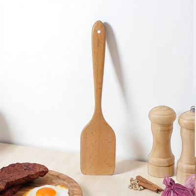 Gambar Culinart Spatula Solid Kayu Beech 32.8 cm - Cokelat Muda
