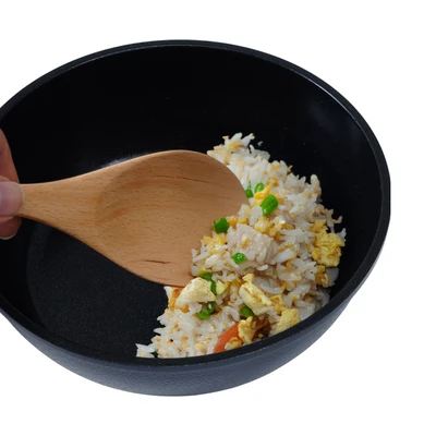 Gambar Culinart 21 cm Sendok Nasi Kayu Beech - Cokelat Muda